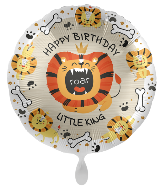 Folienballon - Happy Birthday little King - ø 43cm
